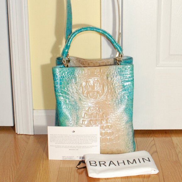 NWT BRAHMIN Amelia Ocean Ombre Melbourne - Picture 1 of 5